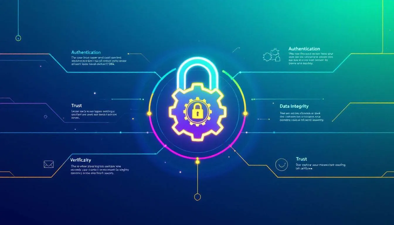 Ein Bild, das die Sicherheit von Webseiten durch SSL-Zertifikate symbolisiert.