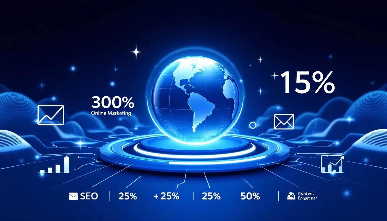 Eine Darstellung der Bedeutung von Online Marketing Zielen für Unternehmen.